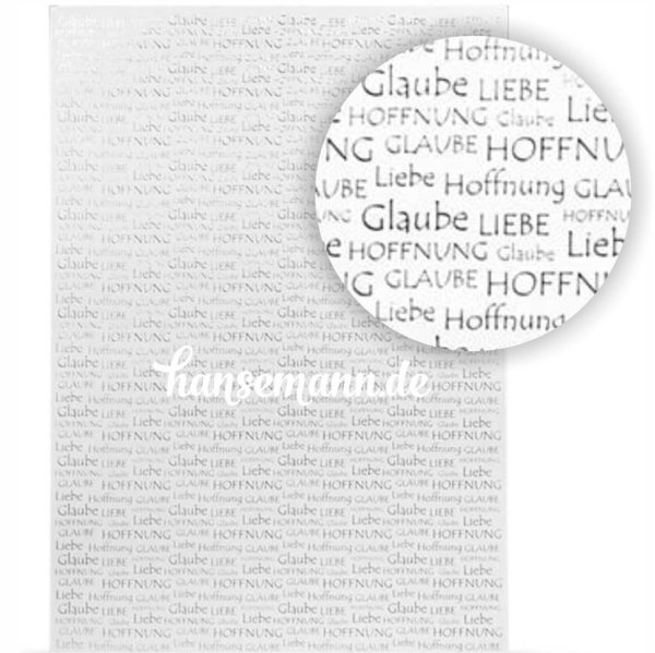 Designkarton A4 - Christliche Feste Silber (5 Bögen)