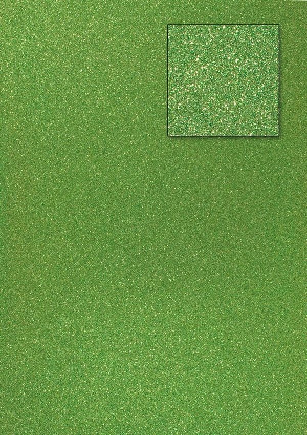Glitzerpapier A4 - Hellgrün