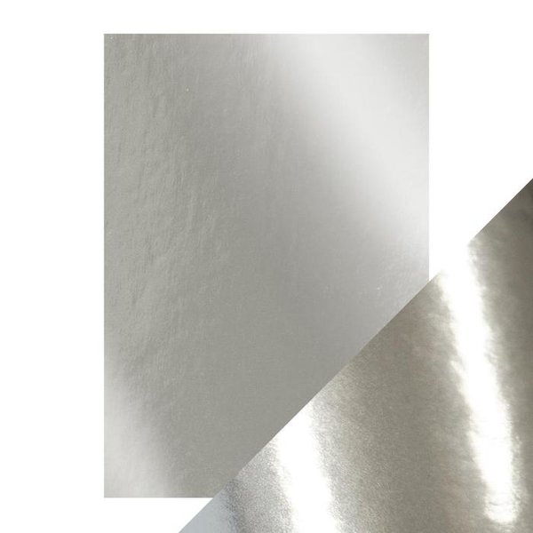 Spiegelkarton A4 - Silber glänzend
