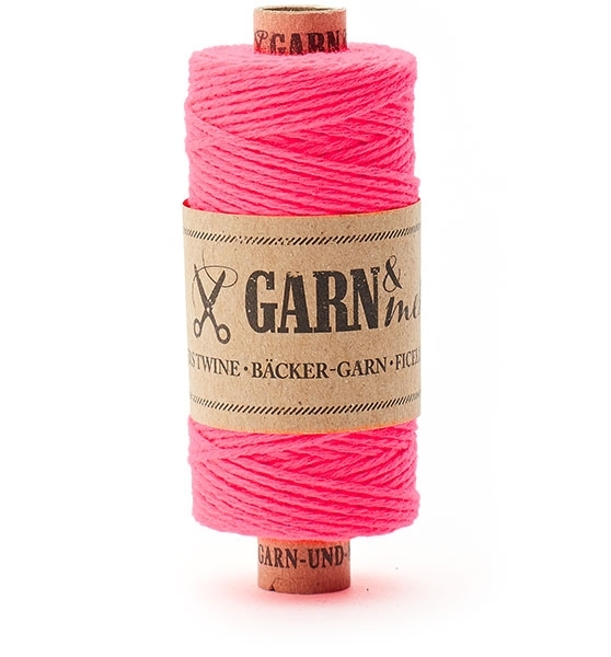 Garn & mehr - Bakers Twine Neon Pink einfarbig  - ca. Ende August lieferbar