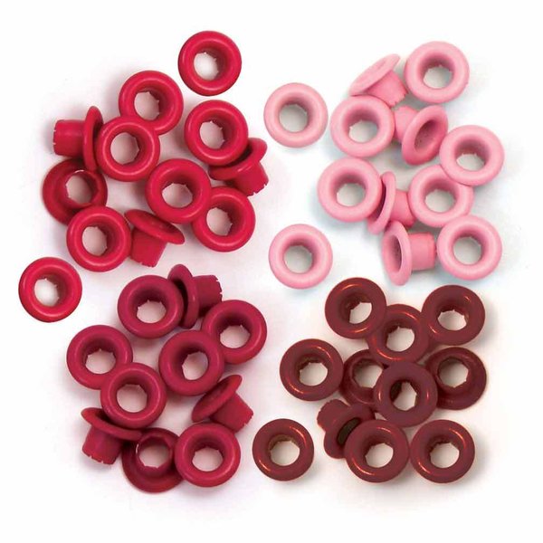 We R Memory Keepers Eyelets Standart Rot-Rosa