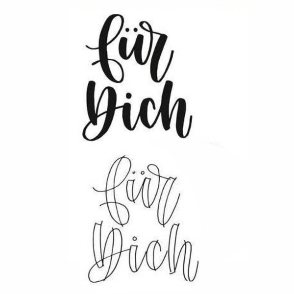 Clear Stamps - Handlettering für Dich