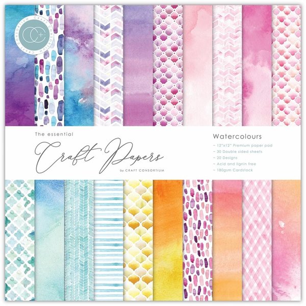 Crafty Papers Paper Pad - Watercolours