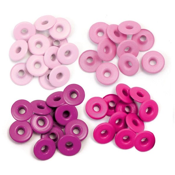 We R Memory Keepers - Wide Eyelets Rosa-Pink