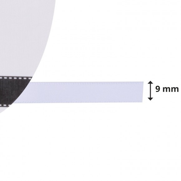 Satinband 9mm - Weiß (10 Meter)