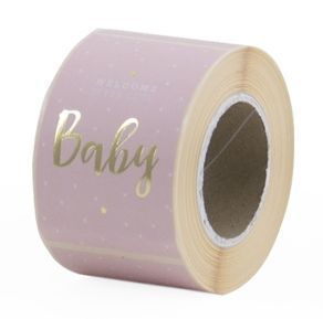 Sticker - Welcome Baby (10 Stück) rose-goldfoil