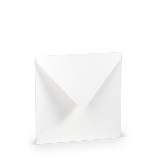Quadratische Umschläge 15x15cm - Weiß (5 Stück)