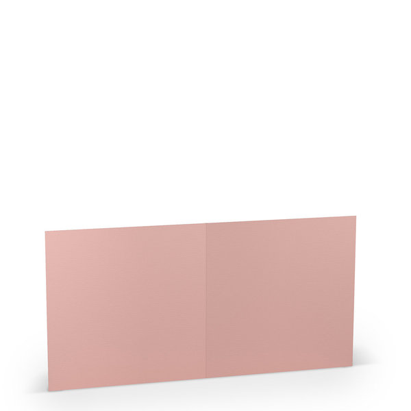 Quadratische Klappkarten 15x15 - Rosenholz (5 Stück)