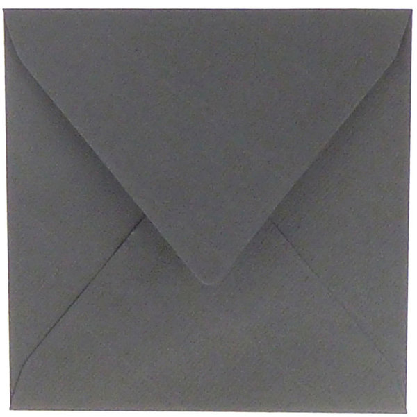 Quadratische Umschläge für 15x15cm - Grau (5 Stück)