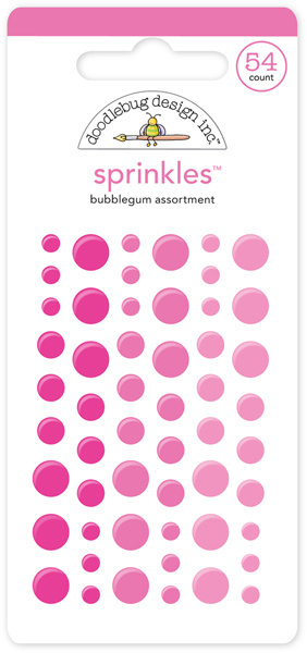 Sprinkles - Enamel Sticker Pink