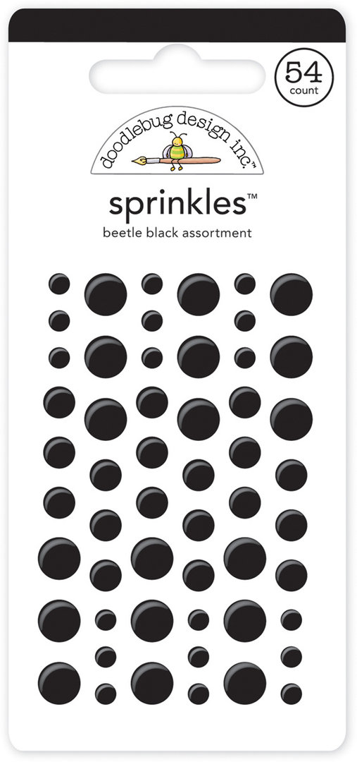 Sprinkles - Enamel Sticker Schwarz