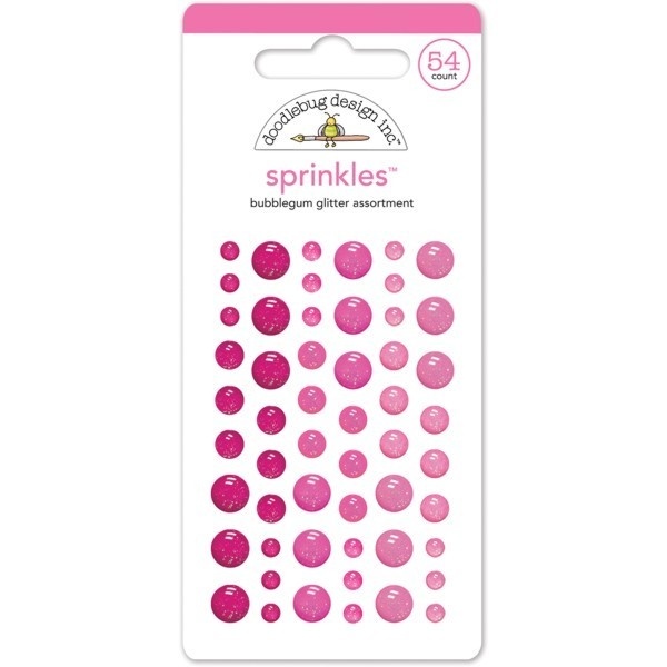 Sprinkles - Enamel Sticker Pink Glitzer