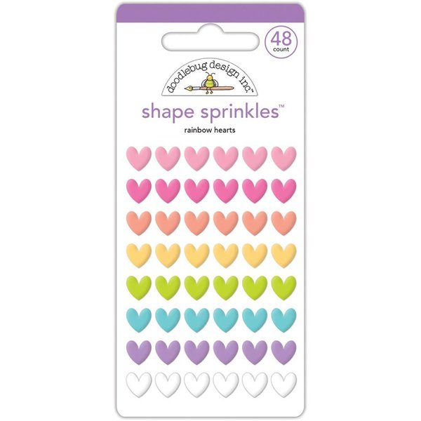 Shape Sprinkles - Enamel Herz Aufkleber