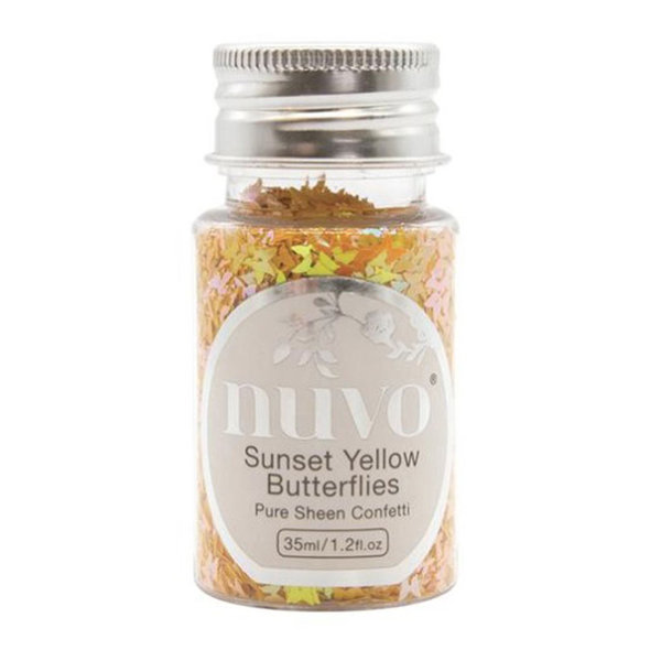 NUVO Confetti - Sunset Yellow Butterflies - SALE %%%