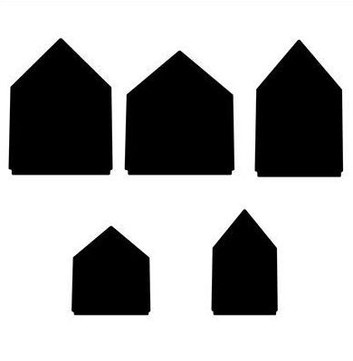 Stanzschablonen - Hygge  Häuser