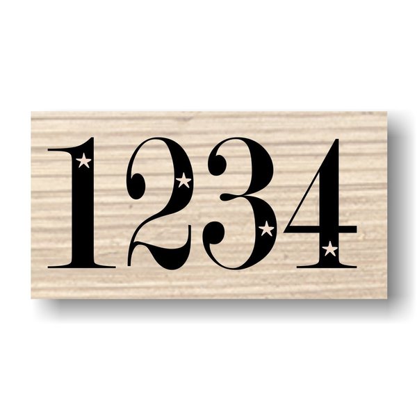 Holzstempel - 1234 Adventszahlen - ideal für Kerzen