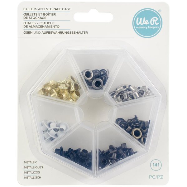 We R Memory Keepers Eyelets in Box - Neutrals
