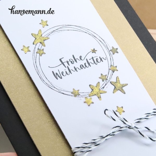DIY Set Minimini-Stempel Sterne & Herzen - kommt ca. Ende November nach