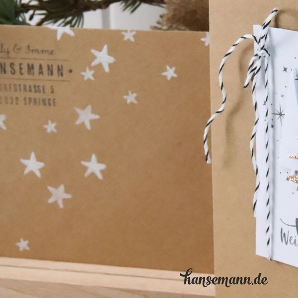 DIY Set Minimini-Stempel Sterne & Herzen - für diese Saison ausverkauft