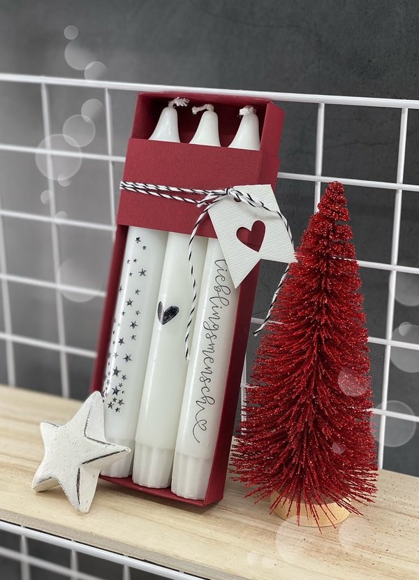 Holzstempel - Fröhliche Weihnacht - ideal für Kerzen