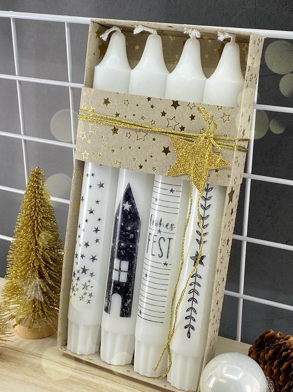 Holzstempel - Fröhliche Weihnacht - ideal für Kerzen