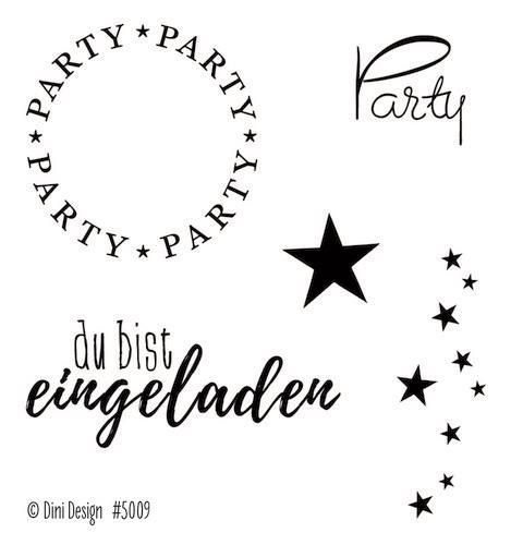 Dini Design Clear Stamp Set - Party