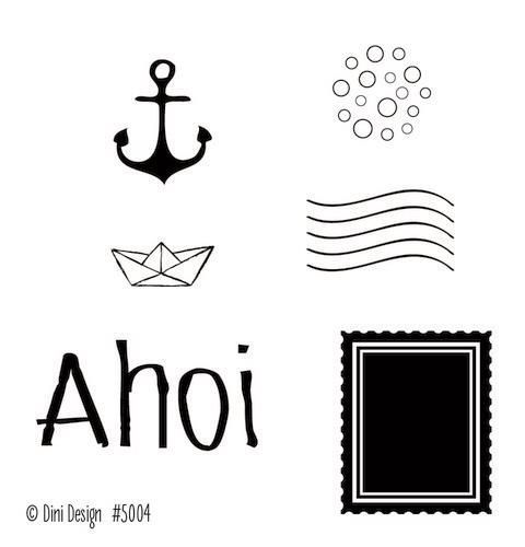 Dini Design Clear Stamp Set - Ahoi - SALE %%%