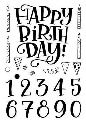 Clear Stamps - Happy Birthday - Carla Kamphuis