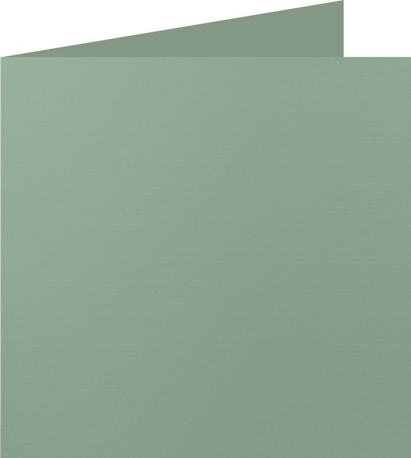 Quadratische Klappkarten 15x15 - Eukalyptus (5 Stück)