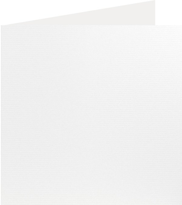 Rössler - Quadratische Klappkarten 15x15 - Weiß (5 Stück)
