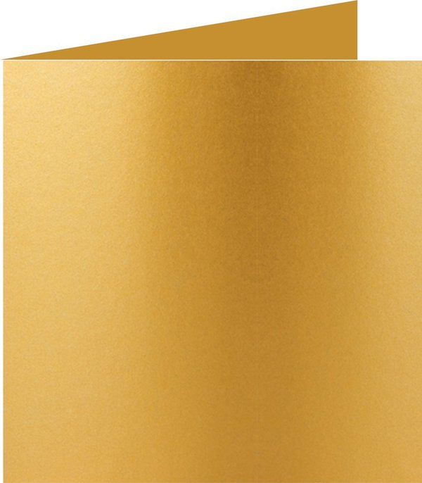 Quadratische Klappkarten - Gold (5 Stück) - SALE %