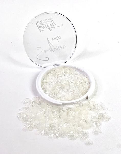 Pailletten Mischung - Moonshine - kristall - SALE %%%