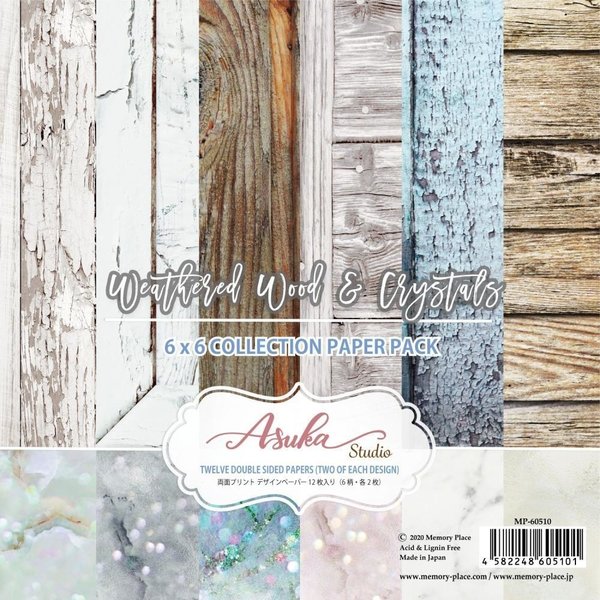 Asuka Paper Pad - Weathered Wood & Crystals