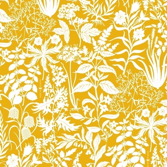 L Papiertüten - Flora senfgelb (10 Stück)