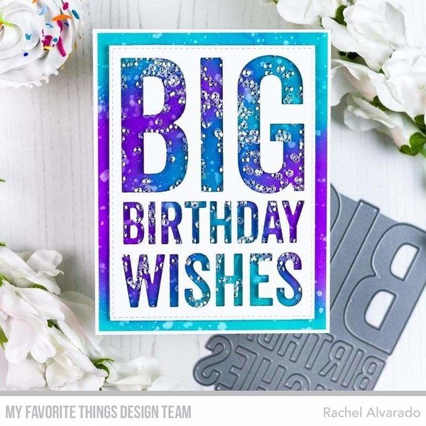 MFT Die-namics Stanzschablone - Big Birthday Wishes