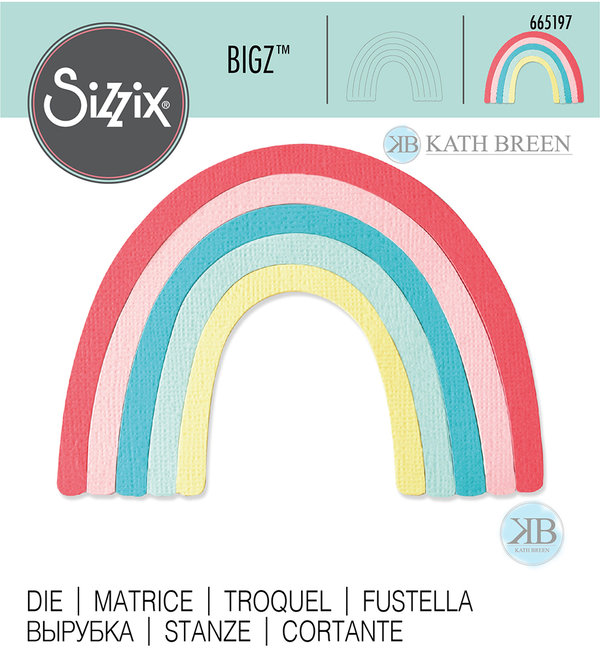 Sizzix BIGZ Stanzschablone - Regenbogen