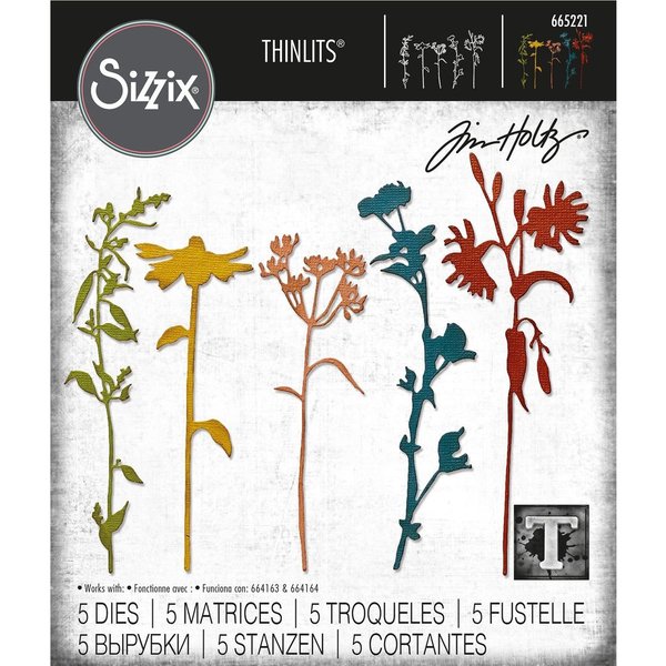 Sizzix Thinlits Stanzschablonen - Wildflowers #3