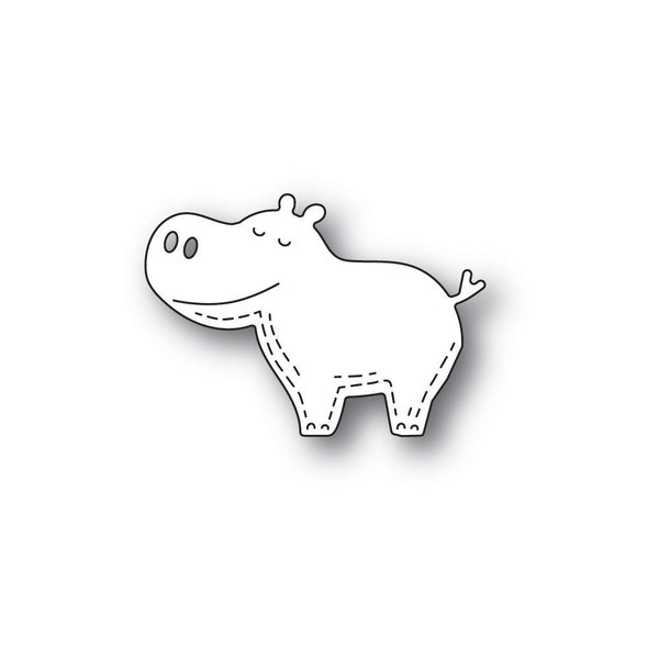 Poppy Stamps Stanzschablone - Whittle Happy Hippo - SALE %%%