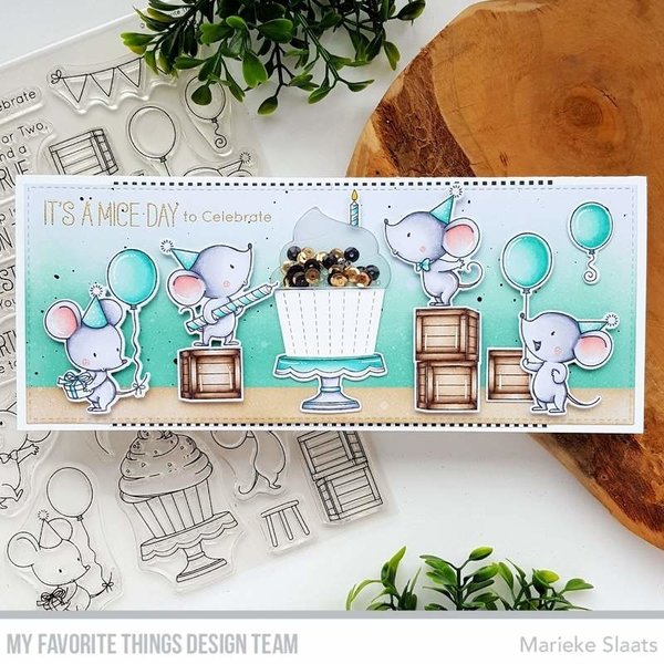 MFT Clear Stamps  Mice Day to Celebrate