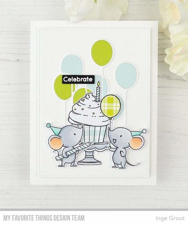 MFT Clear Stamps  Mice Day to Celebrate