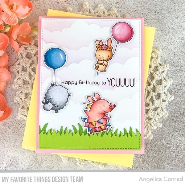 MFT Clear Stamps  Birthday Buds