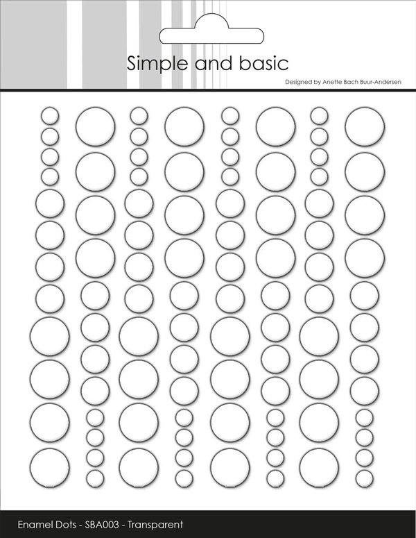 Simple and Basic - Enamel Dots Clear Water