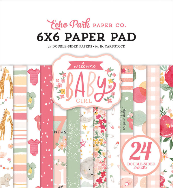 Echo Park Paper Pad - Welcome Baby Girl