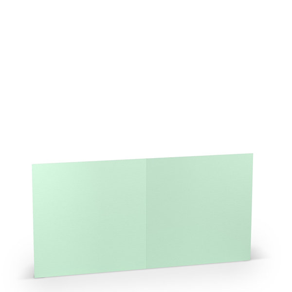 Quadratische Klappkarten 15x15 - Mint (5 Stück)