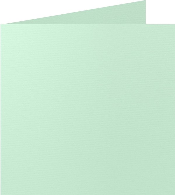 Rössler - Quadratische Klappkarten - Mint (5 Stück)