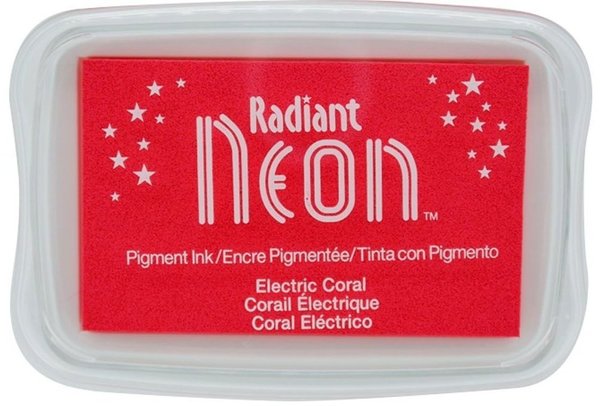 Radiant Neon Stempelkissen - Electric Coral