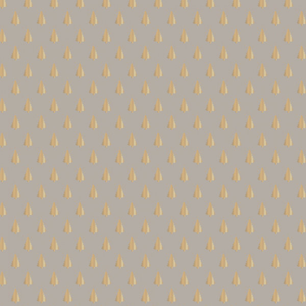 M Papiertüten - Tannenbäume taupe-gold (10 Stück)