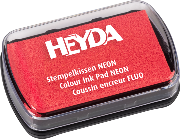 HEYDA Stempelkissen - Neon Korallrot