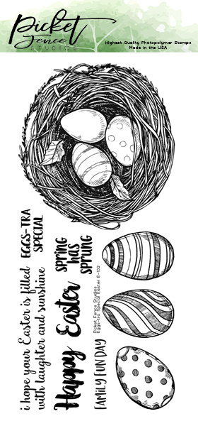Picket Fence Clear Stamps - Osternest & Eier - SALE %%%