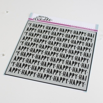 Schablone - HAPPY HAPPY HAPPY